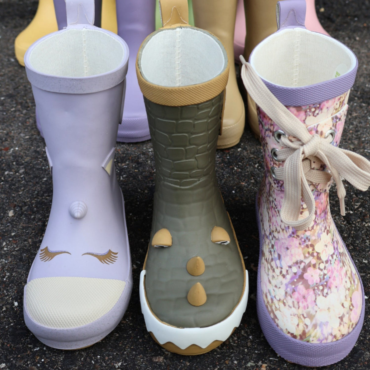 Mikk-Line Lavender Aura Unicorn 3D Gummistøvler