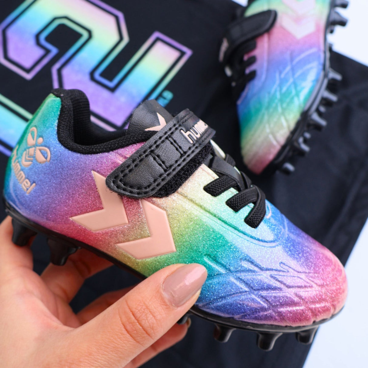 Hummel Pink-A-Boo Top Star F.G. Jr Fodboldstøvler