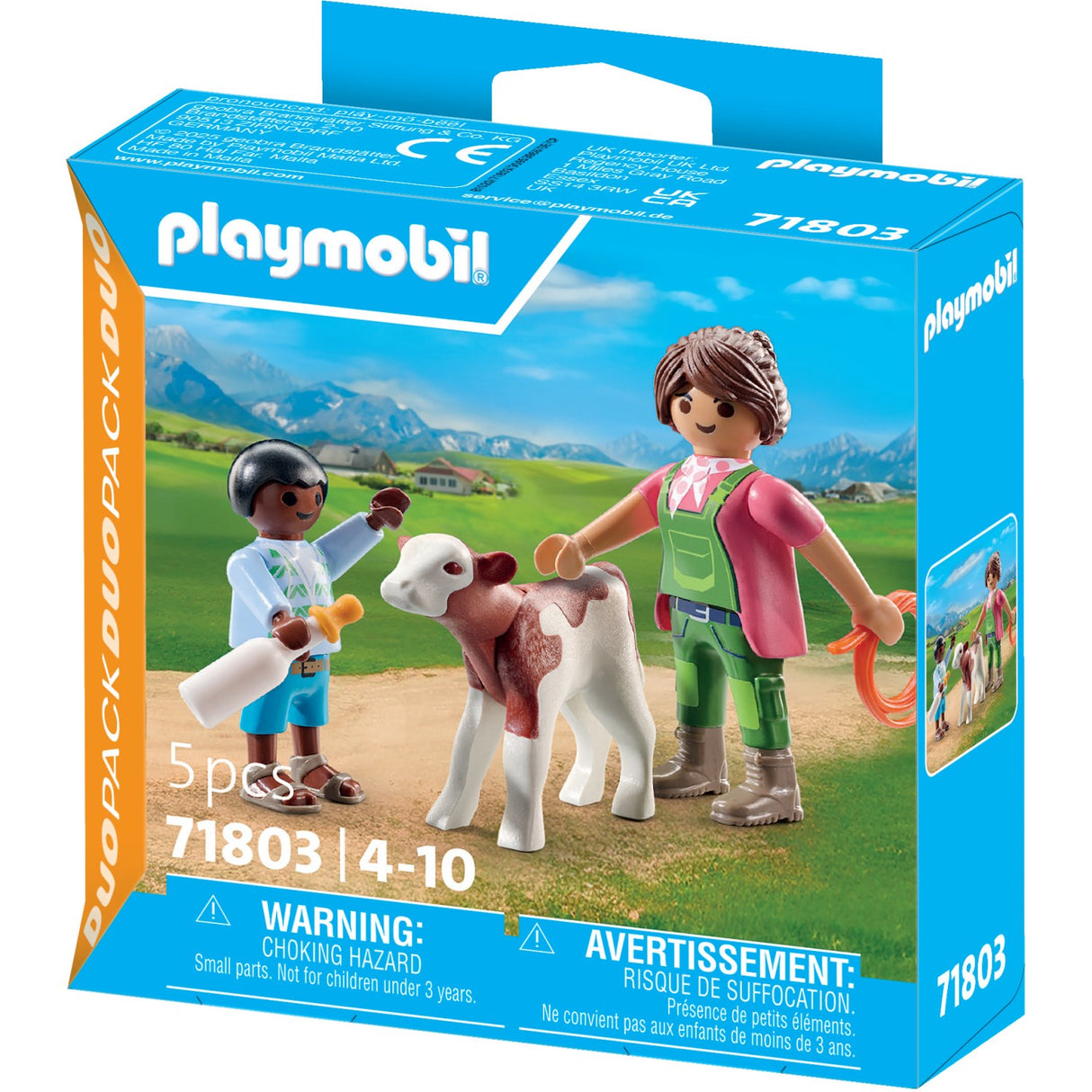 Playmobil® Farmer med Kalv