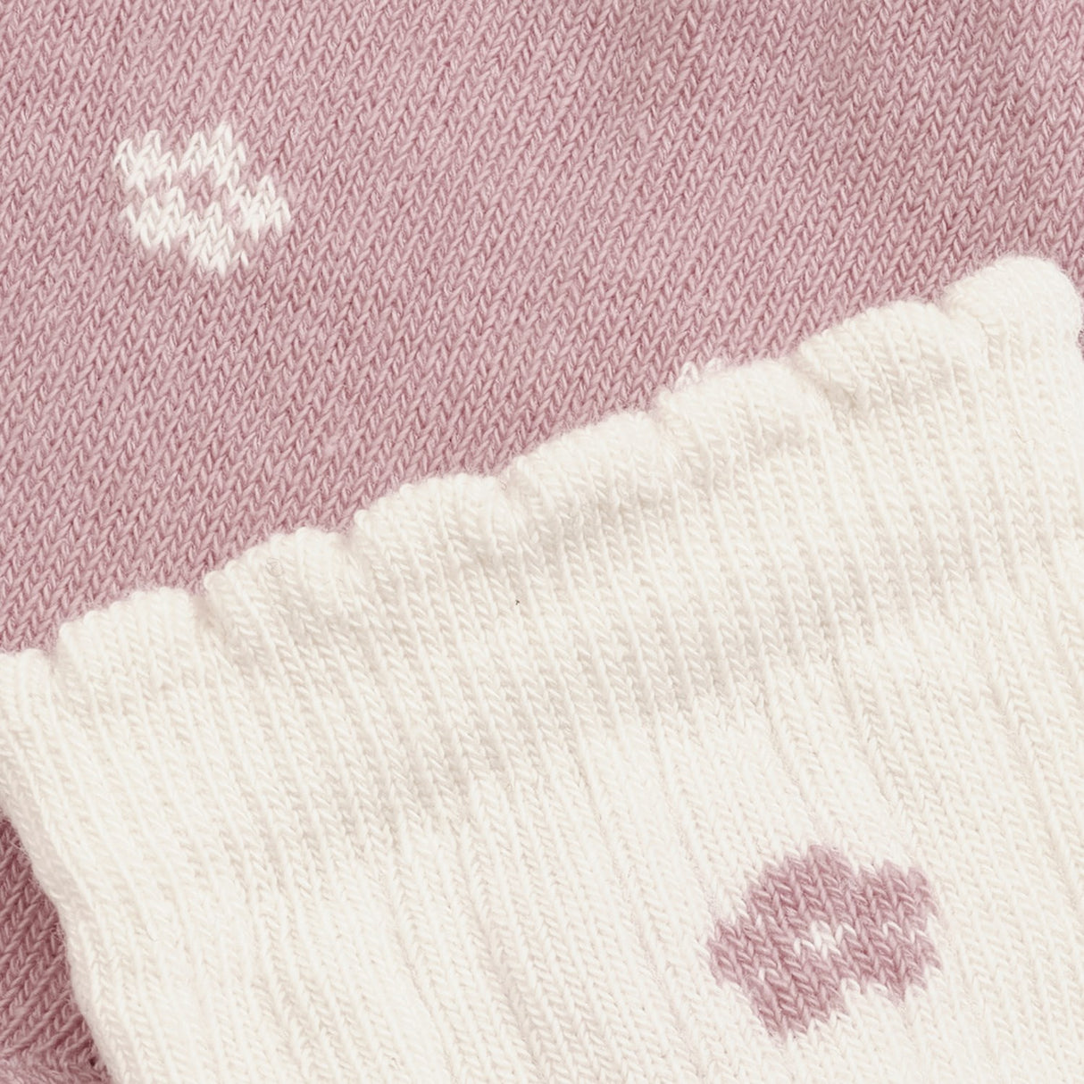 Minymo Ash Rose Strømper Med Lettuce Hem 2-Pak