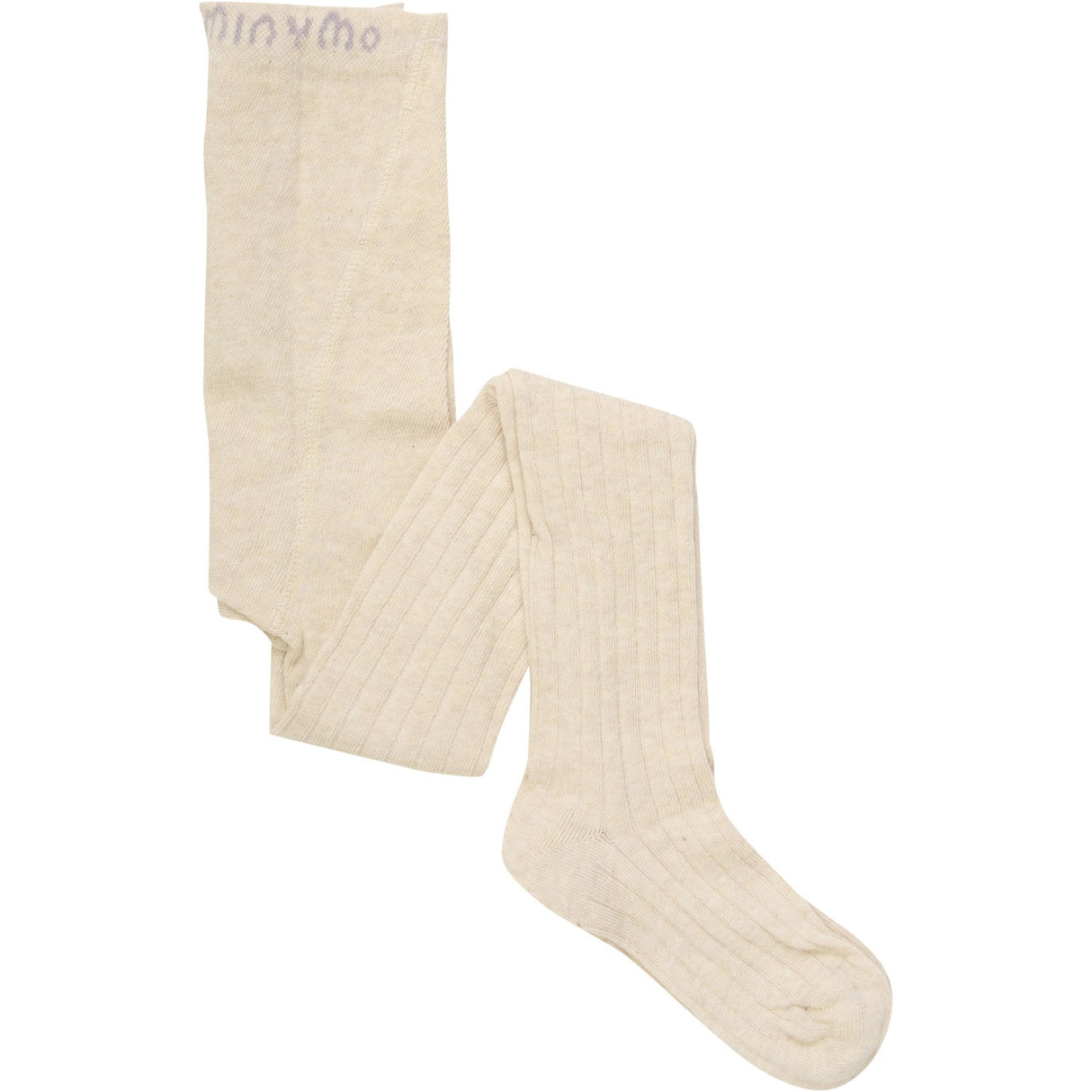 Minymo Light Taupe Strømpebukser Med Mønster 2-Pak