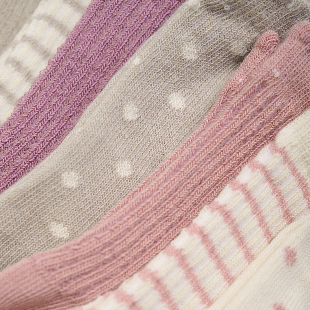 Minymo Ash Rose Strømper Med Mønster 7-Pack