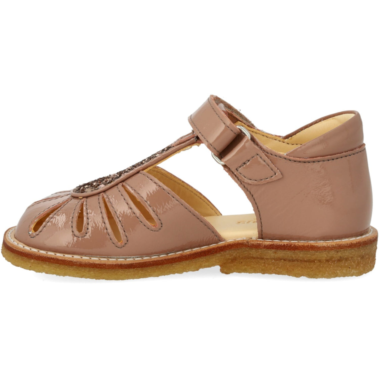 Angulus Clay/Clay Glitter Sandal Med Dråbedetalje I Funklende Glitter