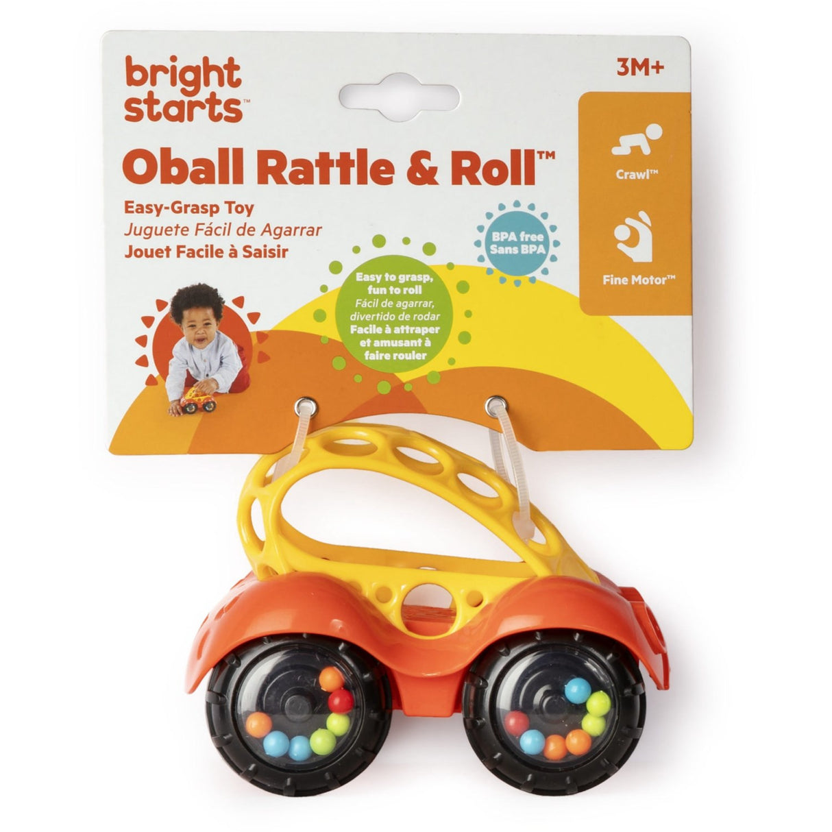Bright Starts Red Legetøj Bil Rangle & Roll Buggie™