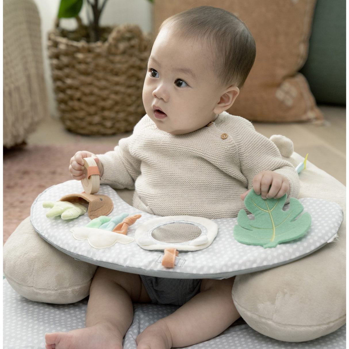 Ingenuity Cozy Prop™ 4-In-1 Sit Up & Prop Activity Mat Nate™