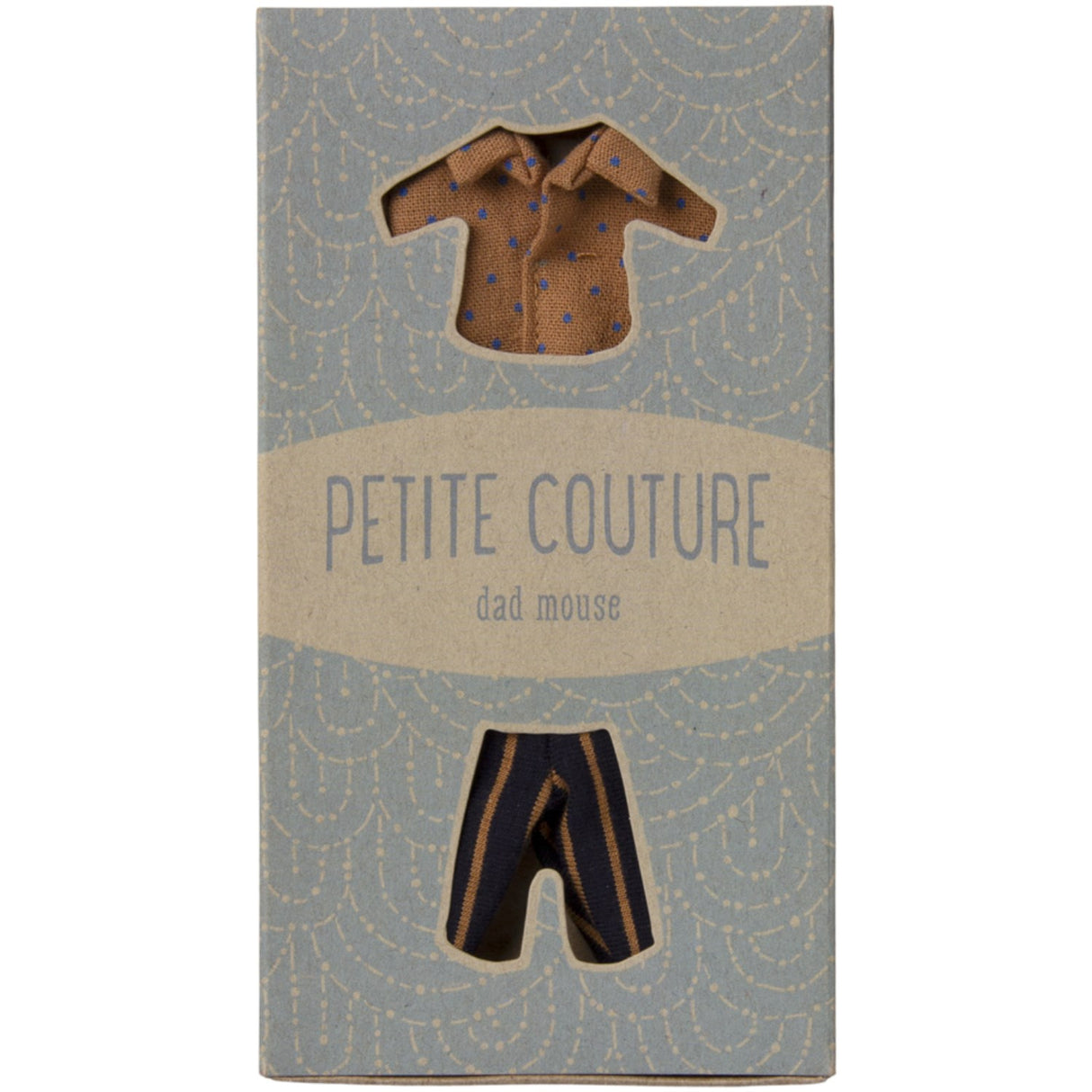 Maileg Skjorte Og Stripede Bukser, Far Mus