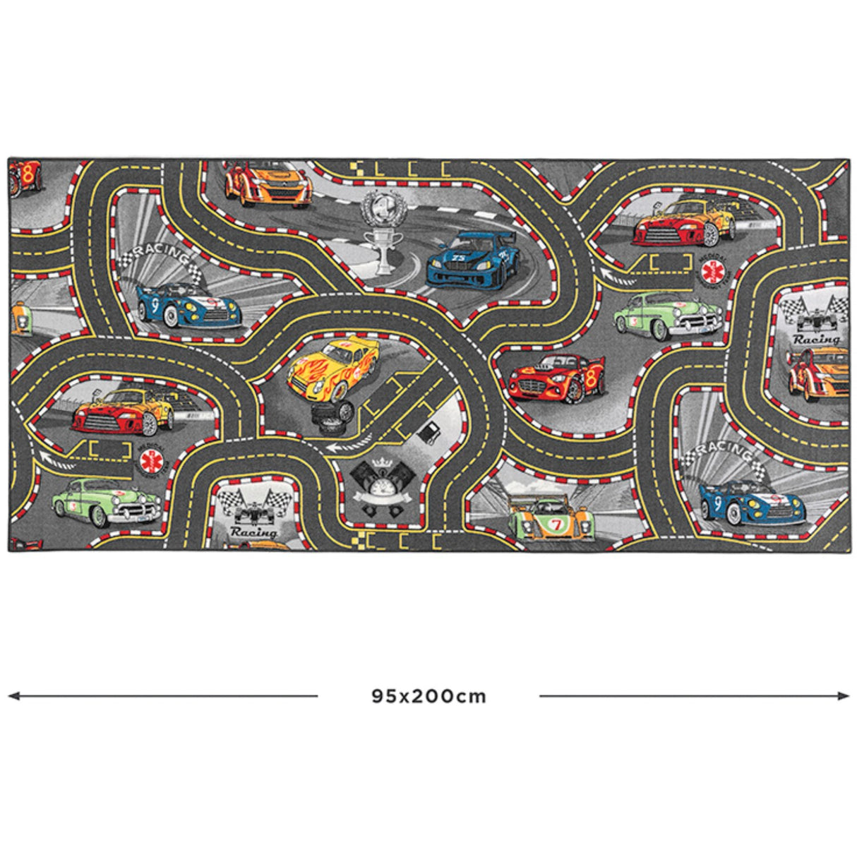 Rebel Roads Tales Of Speed Gulvtæppe - 95 X 200 Cm