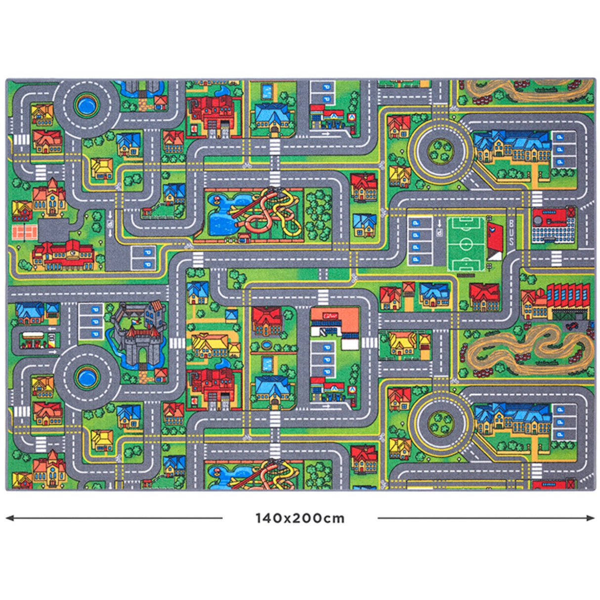 Rebel Roads City Life Gulvtæppe - 140 X 200 Cm