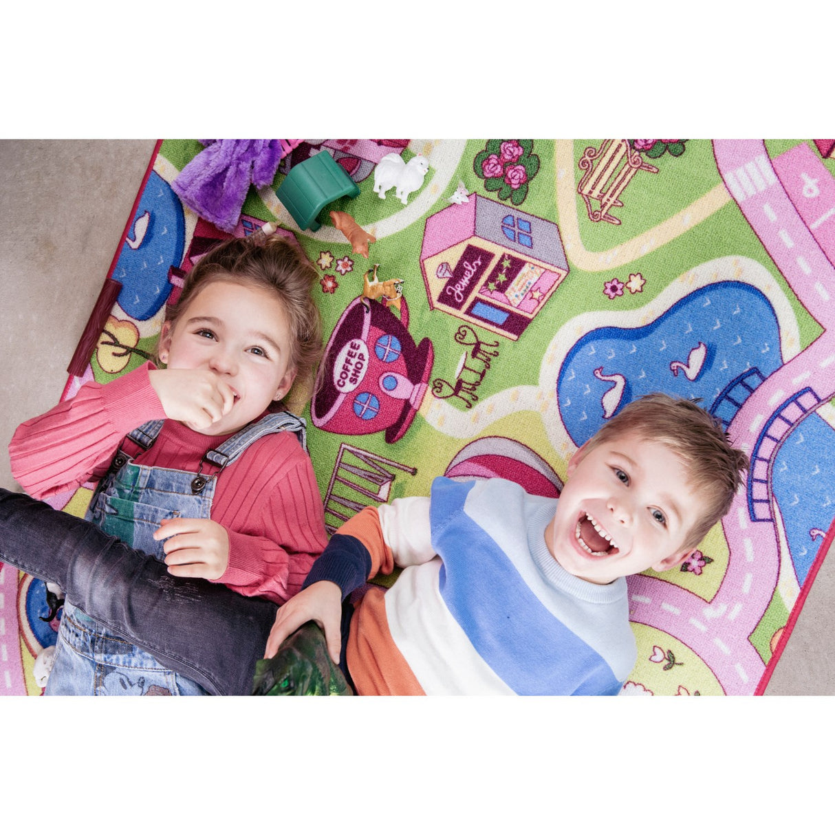 Rebel Roads Fairground Life Gulvtæppe - 95 X 200 Cm