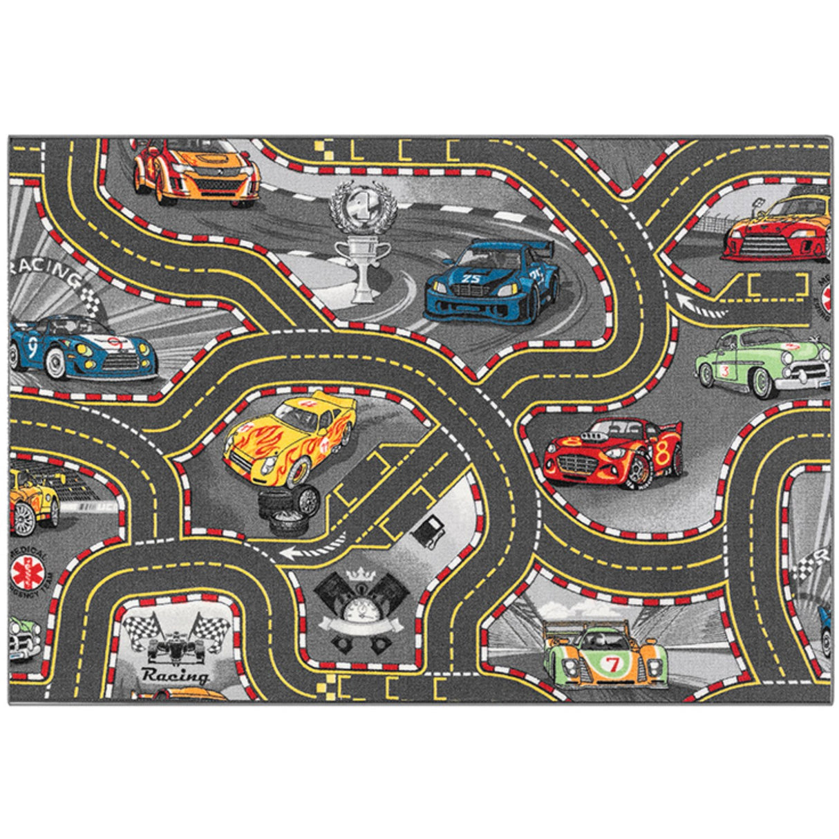 Rebel Roads Tales Of Speed Gulvtæppe - 95 X 133 Cm