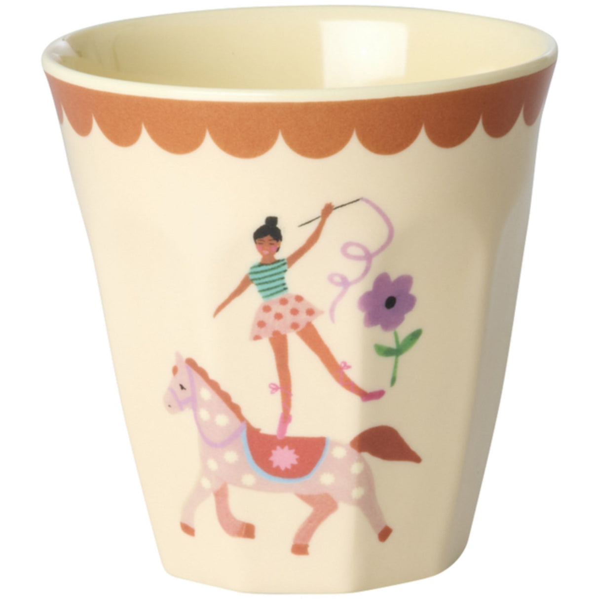 Rice Fun Fair Print Pink Melamine Kopper Small 6 Pak