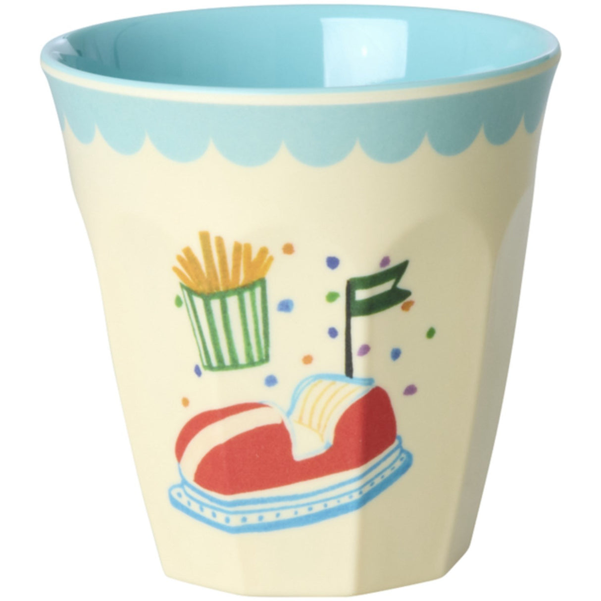 Rice Fun Fair Print Mint Melamine Kopper Small 6 Pak