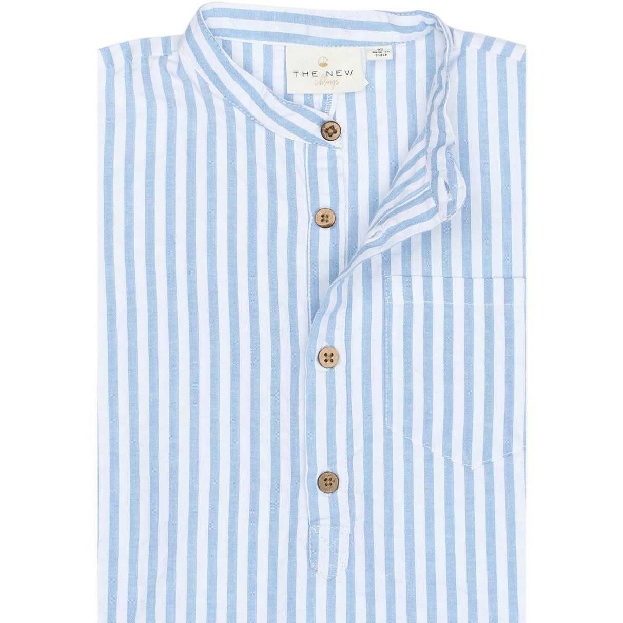 THE NEW Siblings X Luksusbaby Blue Fog Striped Ojo Buksedragt