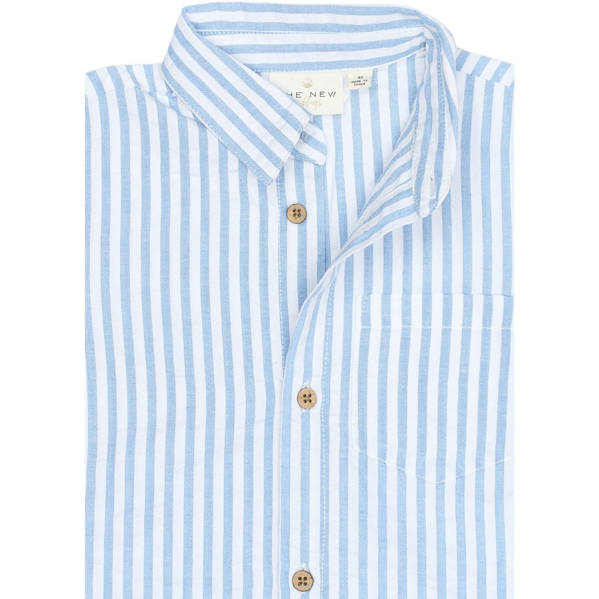 THE NEW Siblings X Luksusbaby Blue Fog Striped Ojo Skjorte