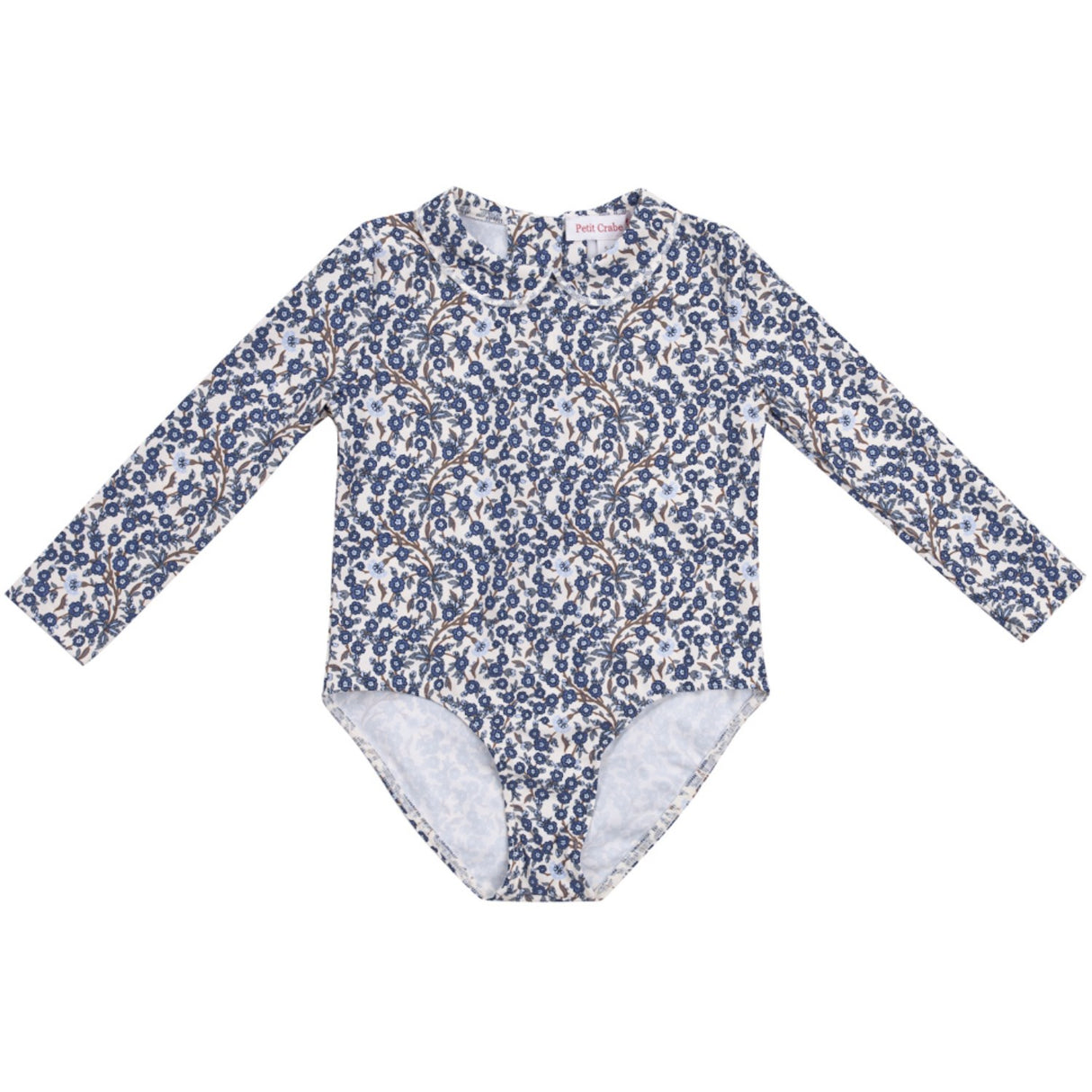 Petit Crabe Empress B Peeter Pan Krave Badedragt L/S - Med Liberty© Stof