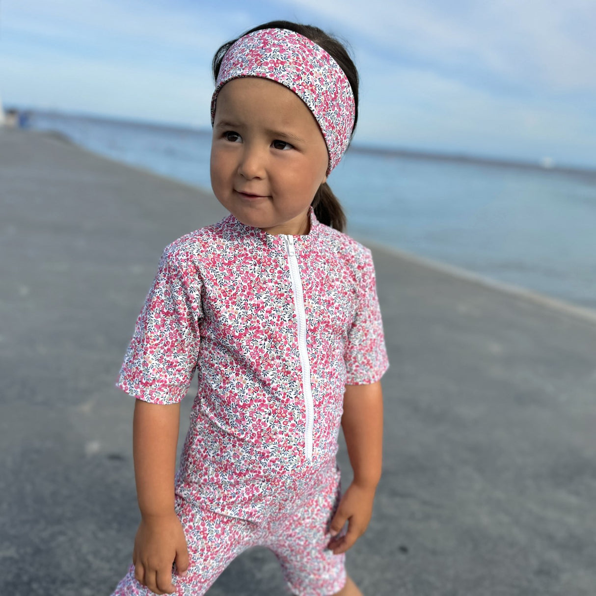 Petit Crabe Wiltshire Bud Natsu Badeheldragt S/S - Med Liberty© Stof