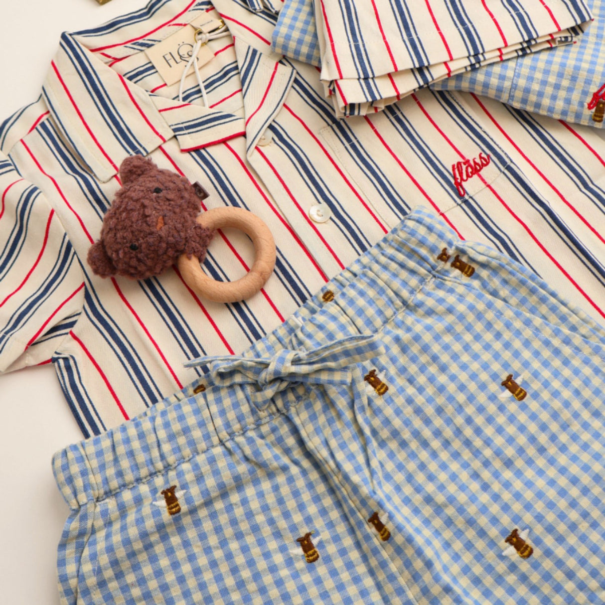 Flöss Red/Blue stripes Miles Skjorte