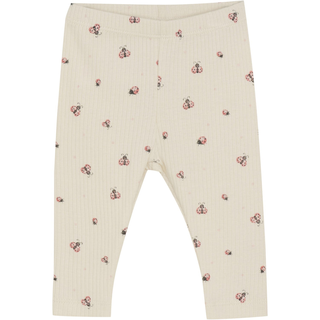 Minymo White Swan Leggings AOP Rib