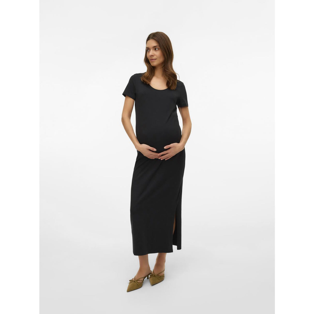 Mama;licious Black Mleva Ss Jrs Al Kjole Noos