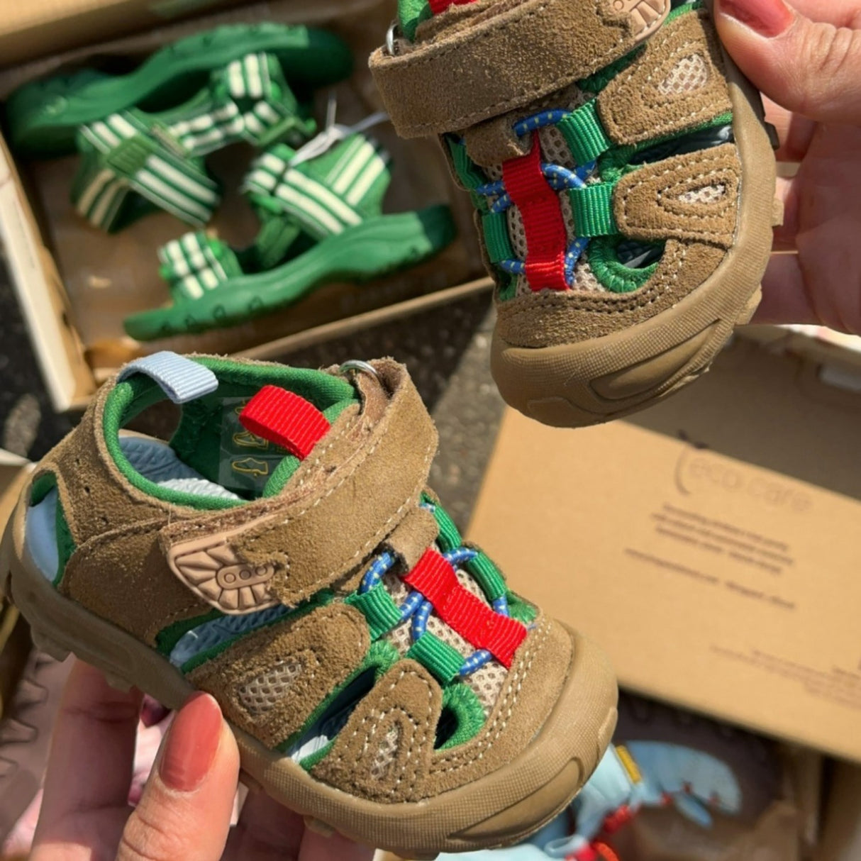 Bisgaard Peanut Brown Trine Kjær X Herbert Velcro Sandal