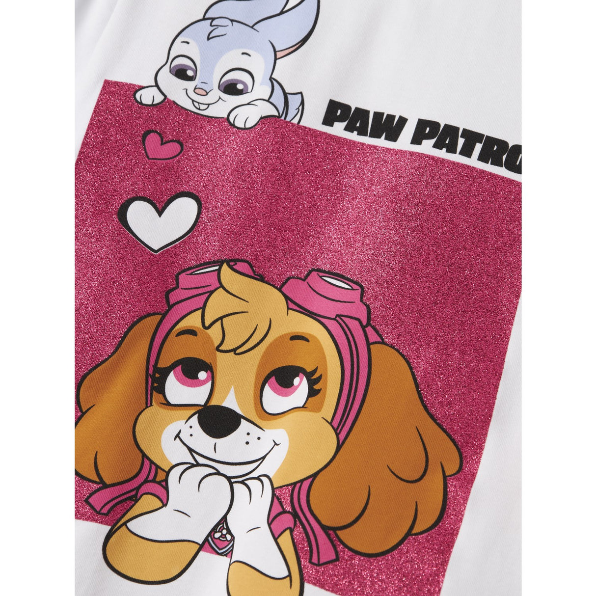 Name It Bright White Nmfjoana Paw Ls Top Box Noos Cplg