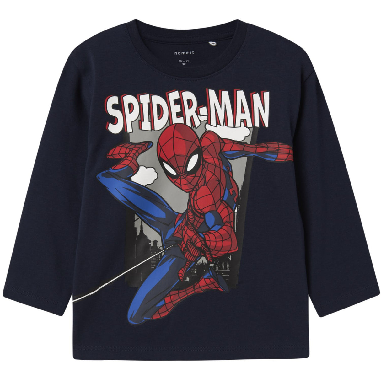 Name It Navy Blazer Nmmjuice Spider Nreg Ls Top Noos Mar