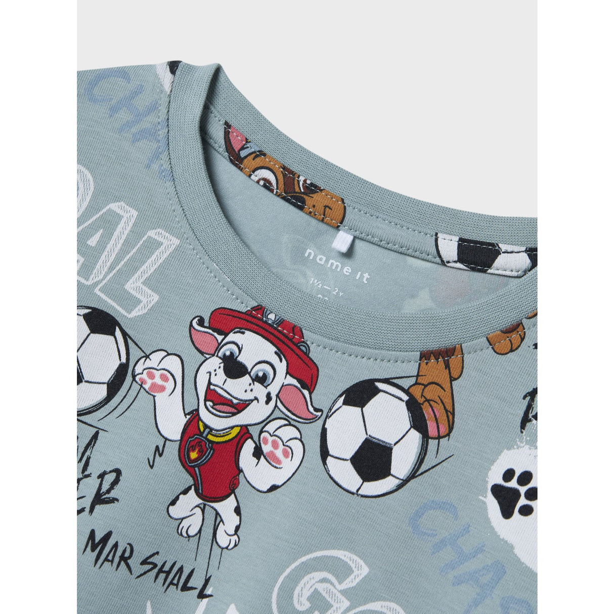 Name It Dusty Blue Nmmjubi Paw Nreg Ss Top Cplg