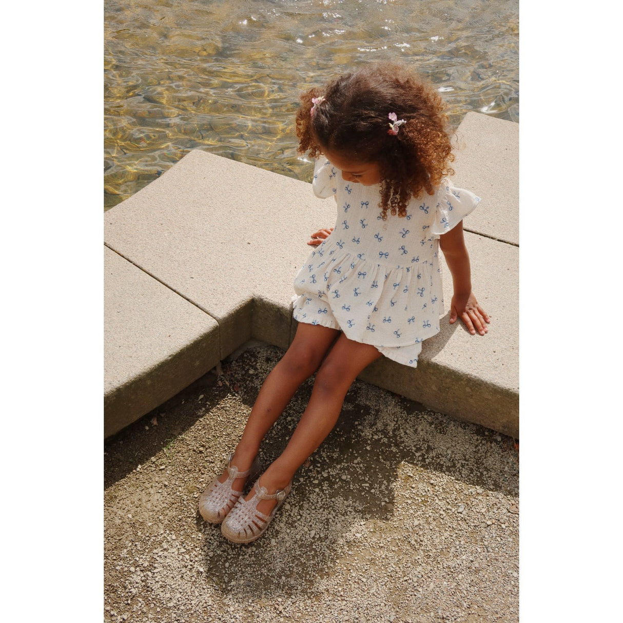 Konges Sløjd Sløjfe Bleu Coco Shorts GOTS