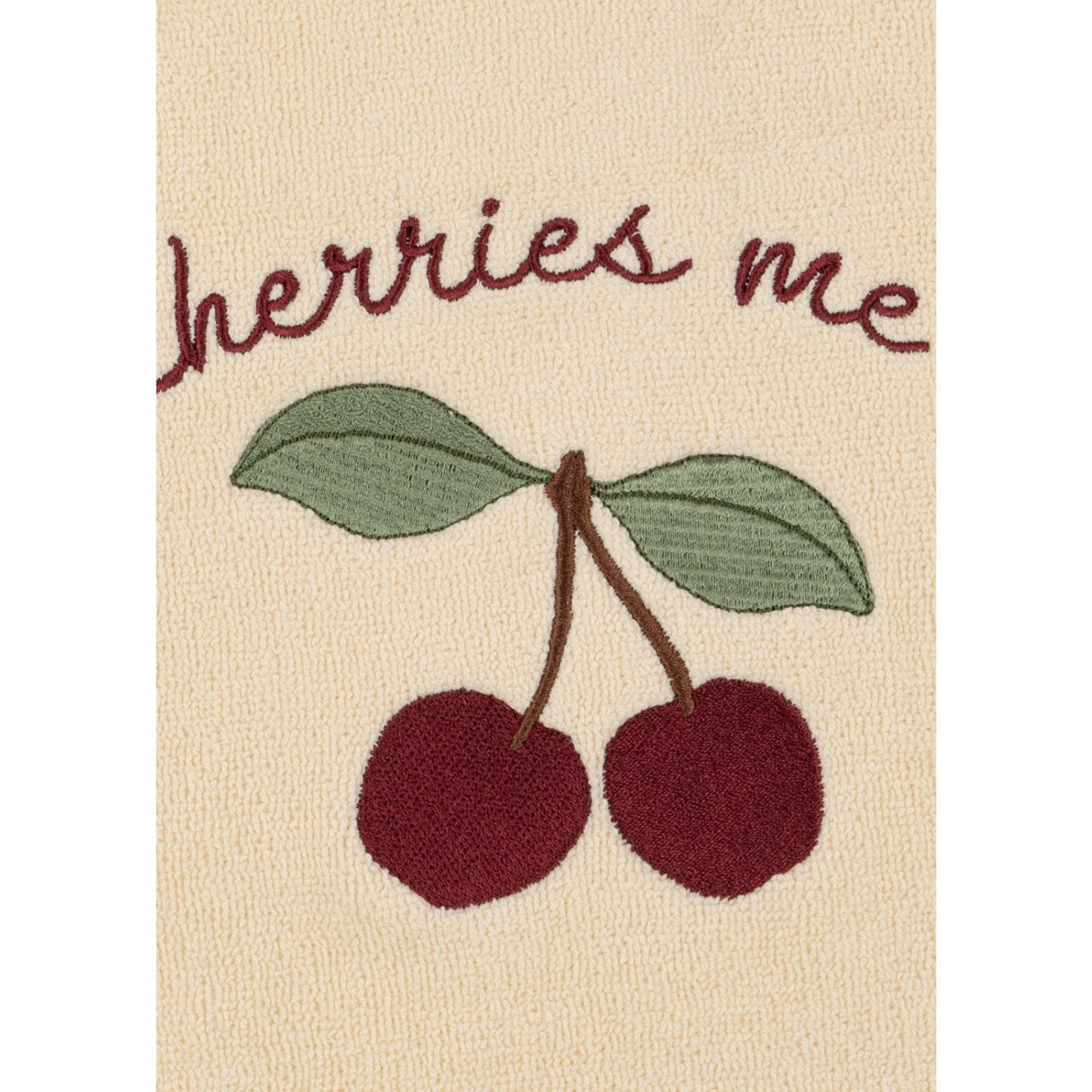 Konges Sløjd Cherry Terry Badekåbe Embroidery GOTS
