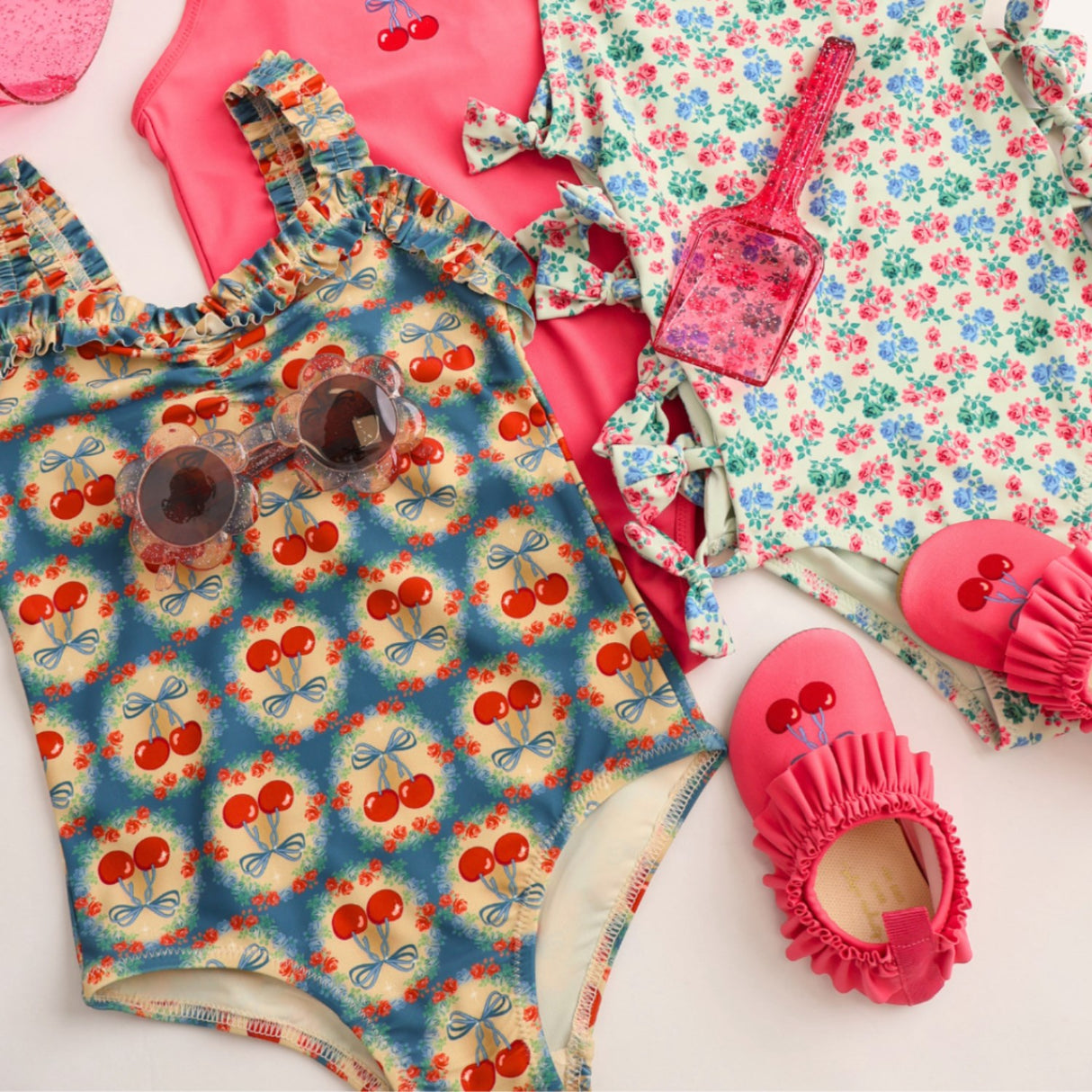 Konges Sløjd Cherry Sløjfe Blue Maya Badedragt Grs