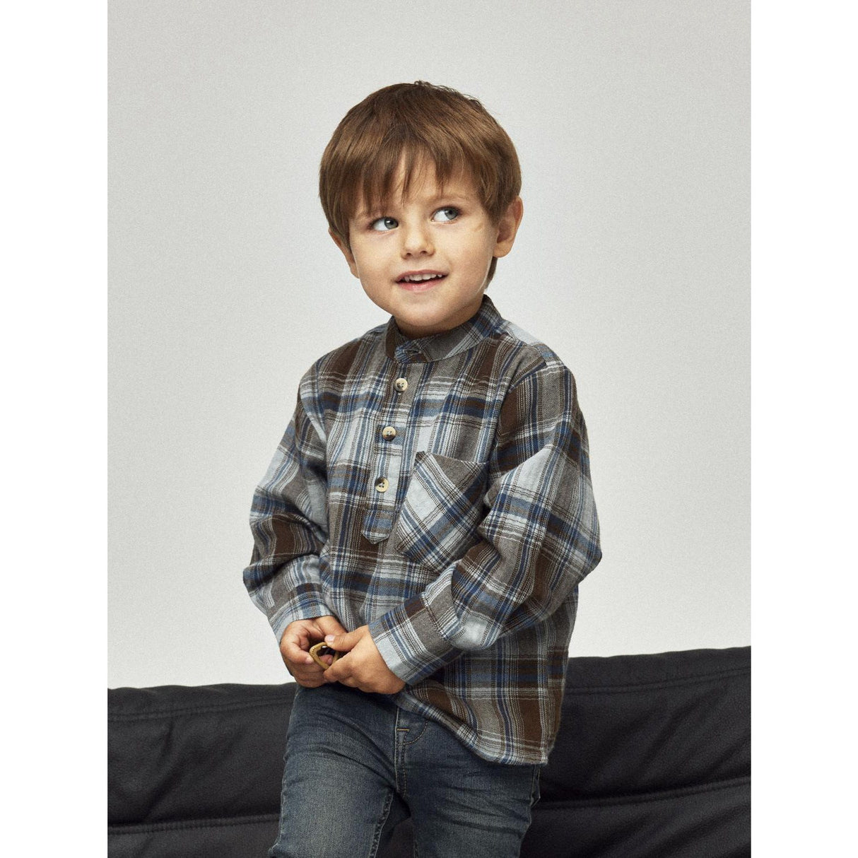 Name It Turkish Coffee Nmmlars Ls Nr Skjorte