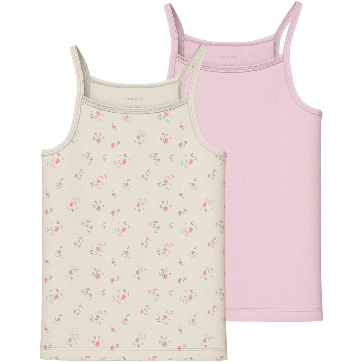 Name It Turtledove Nkfstrap Top 2P Flower Noos