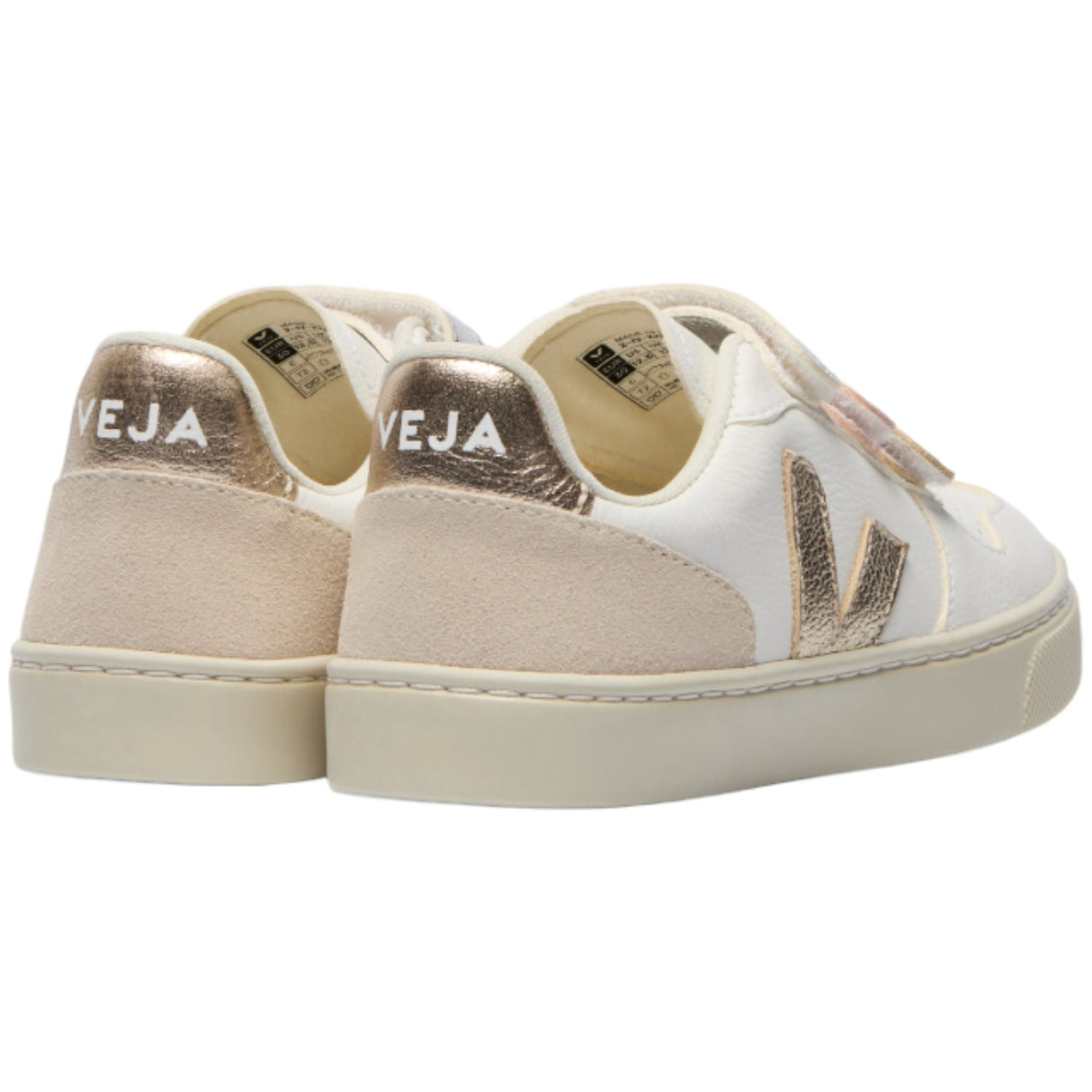 Veja Multico Extra White Shiny Small V-10 Sneakers