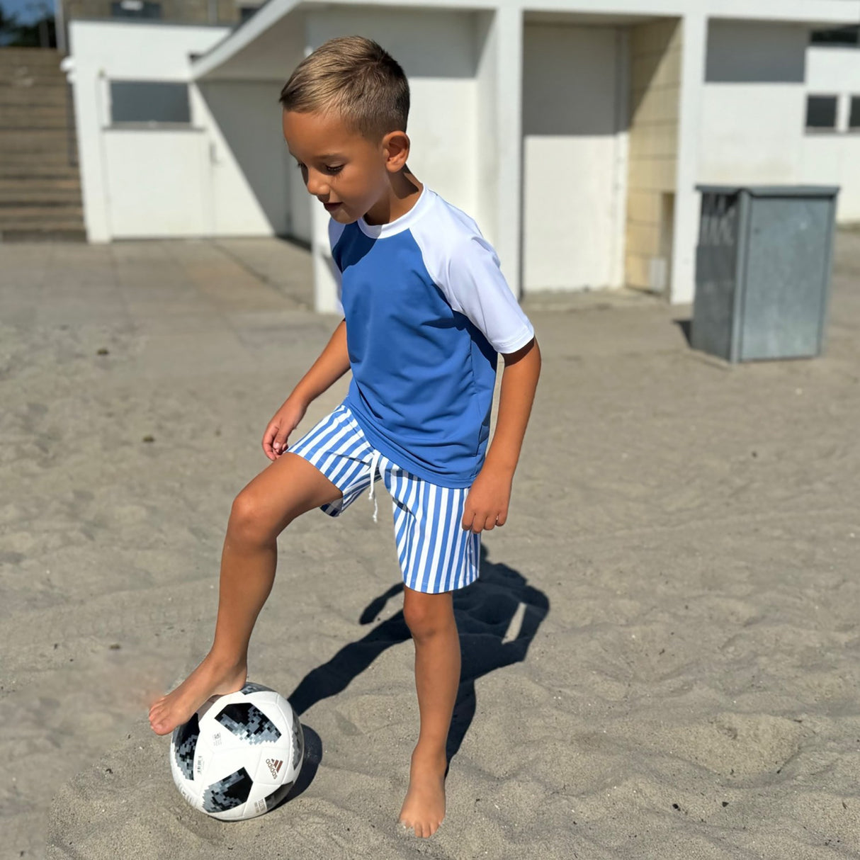 Petit Crabe Vertical Stripes Alex Badeshorts