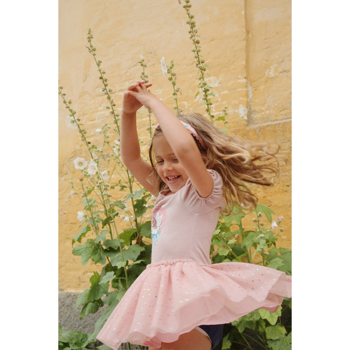 Konges Sløjd Fairy Etoile Holographic Pink Ada Fairy Ballerina Glitter Kjole