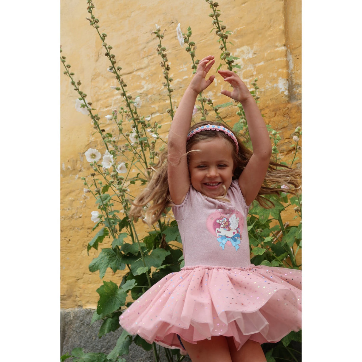 Konges Sløjd Fairy Etoile Holographic Pink Ada Fairy Ballerina Glitter Kjole