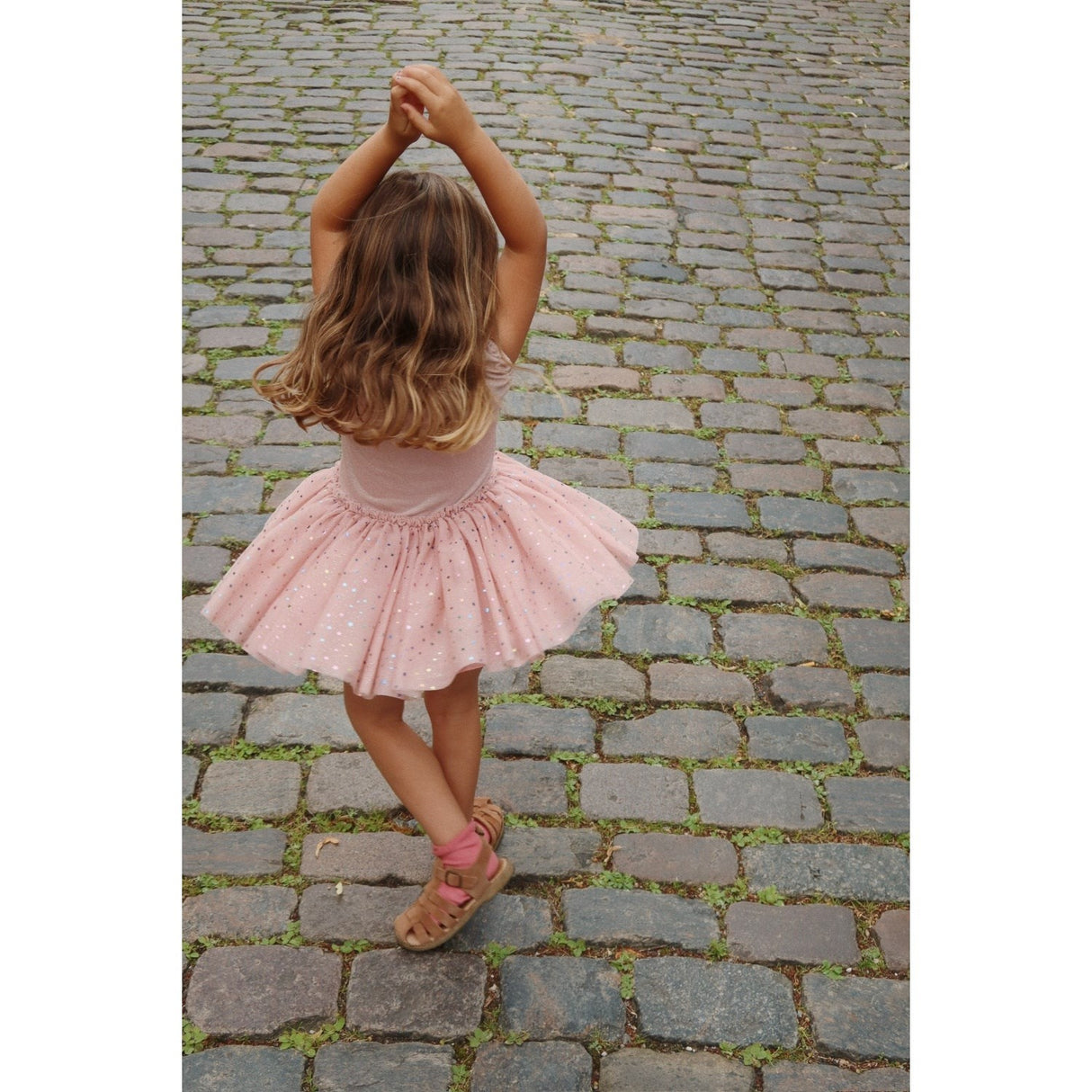Konges Sløjd Fairy Etoile Holographic Pink Ada Fairy Ballerina Glitter Kjole