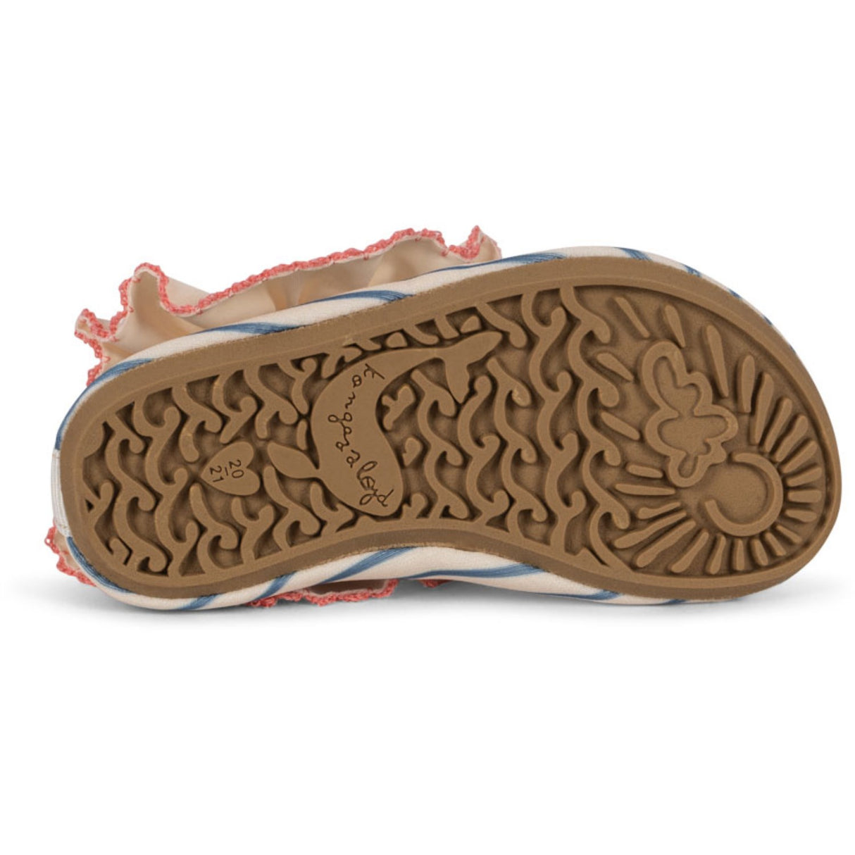 Konges Sløjd Blue Stripe Gina Flæse Badesko