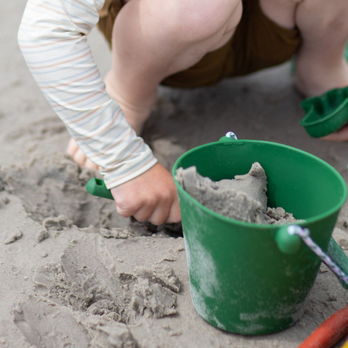 Scrunch & Follow The Duck Dark Moss Green Spand Og Fiskenet Bundle