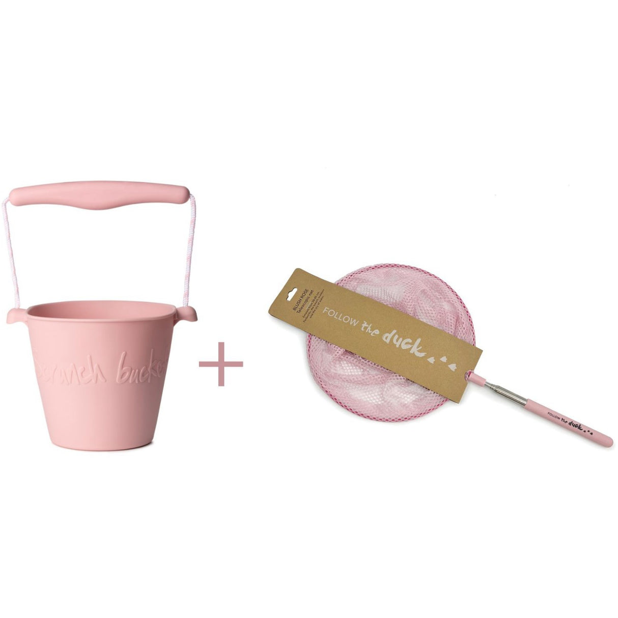 Scrunch & Follow The Duck Dusty Rose Spand Og Fiskenet Bundle