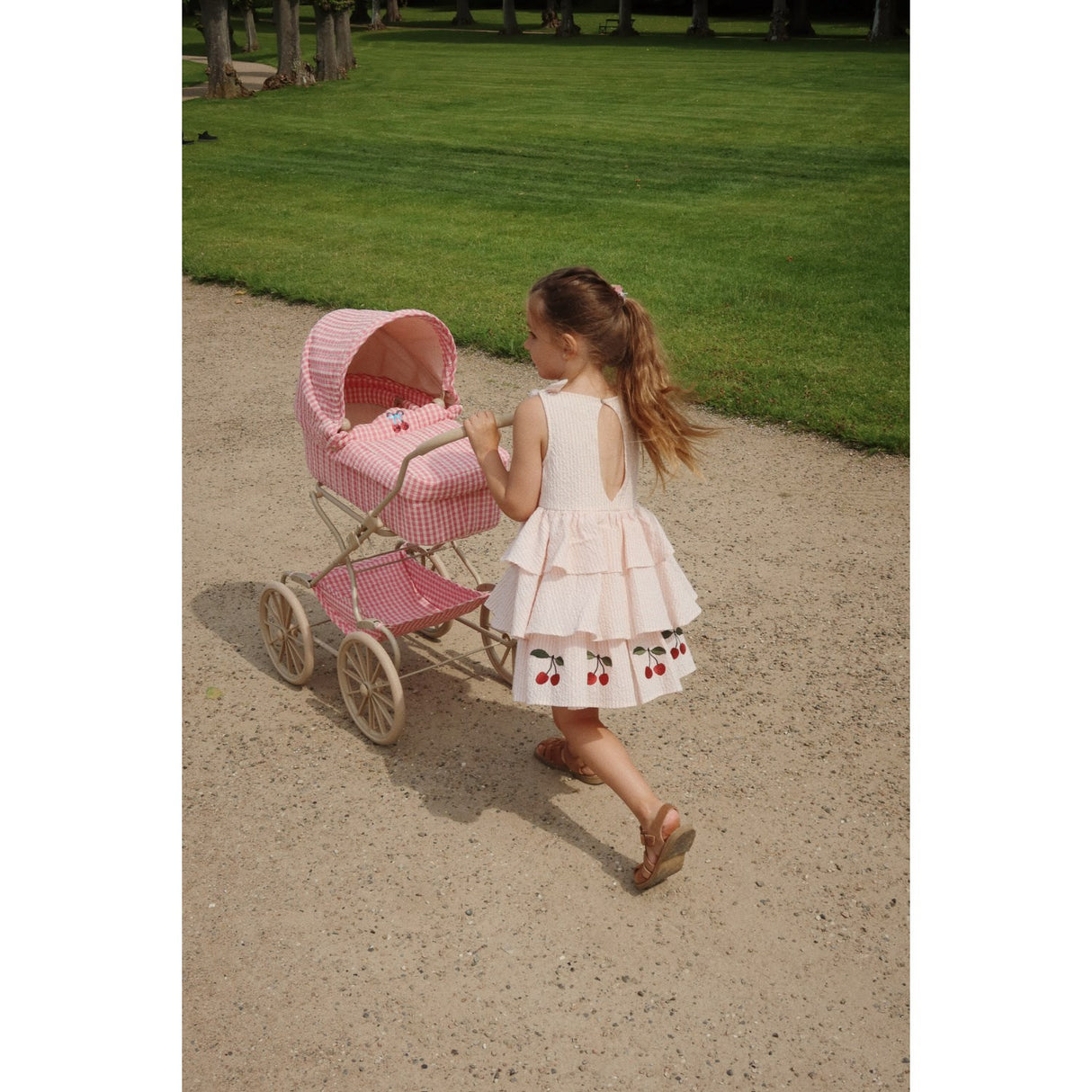 Konges Sløjd Peony Stripe Ellie Kjole GOTS