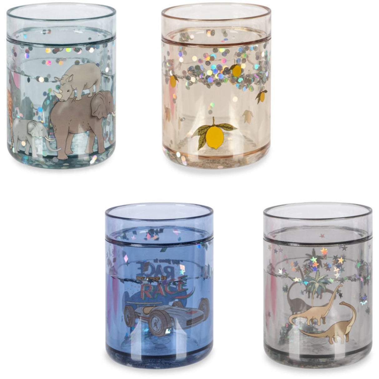 Konges Sløjd Blue Mix 4 Pak Glitter Kopper