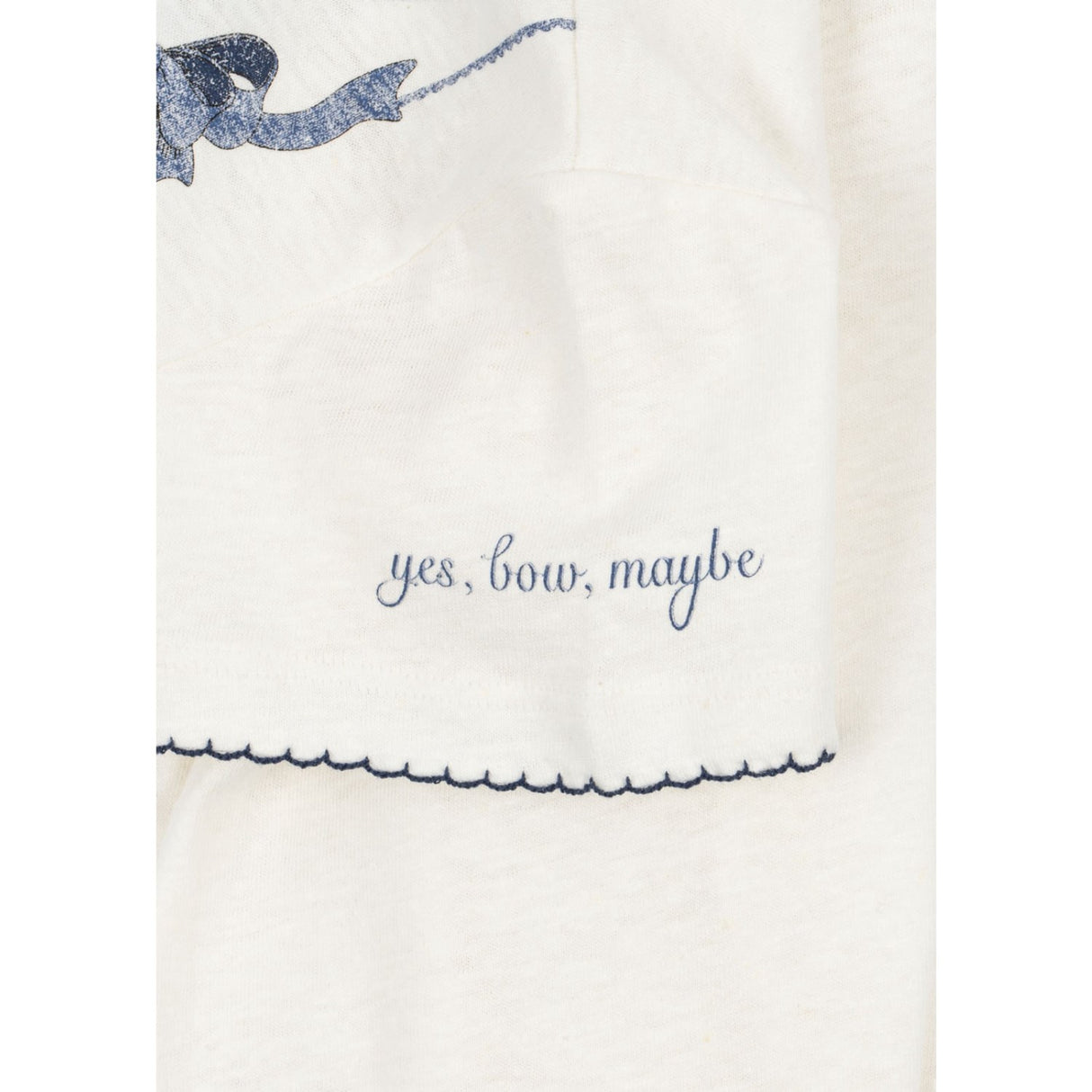 Konges Sløjd Off White/Bow Collar Era T-shirt Ocs
