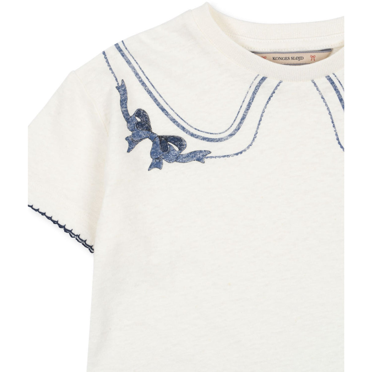 Konges Sløjd Off White/Bow Collar Era T-shirt Ocs