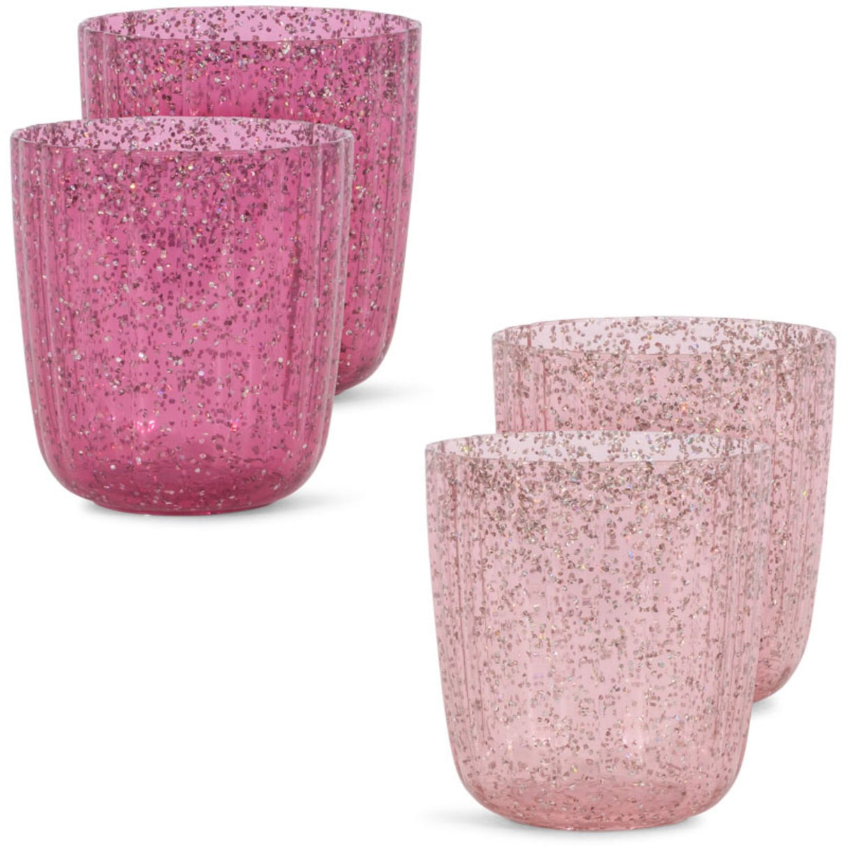 Konges Sløjd Sparkling Pink Mix Glitter Kop 4 Pak