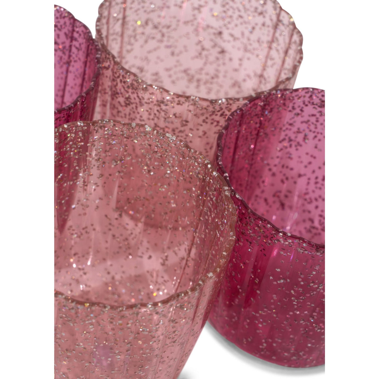 Konges Sløjd Sparkling Pink Mix Glitter Kop 4 Pak