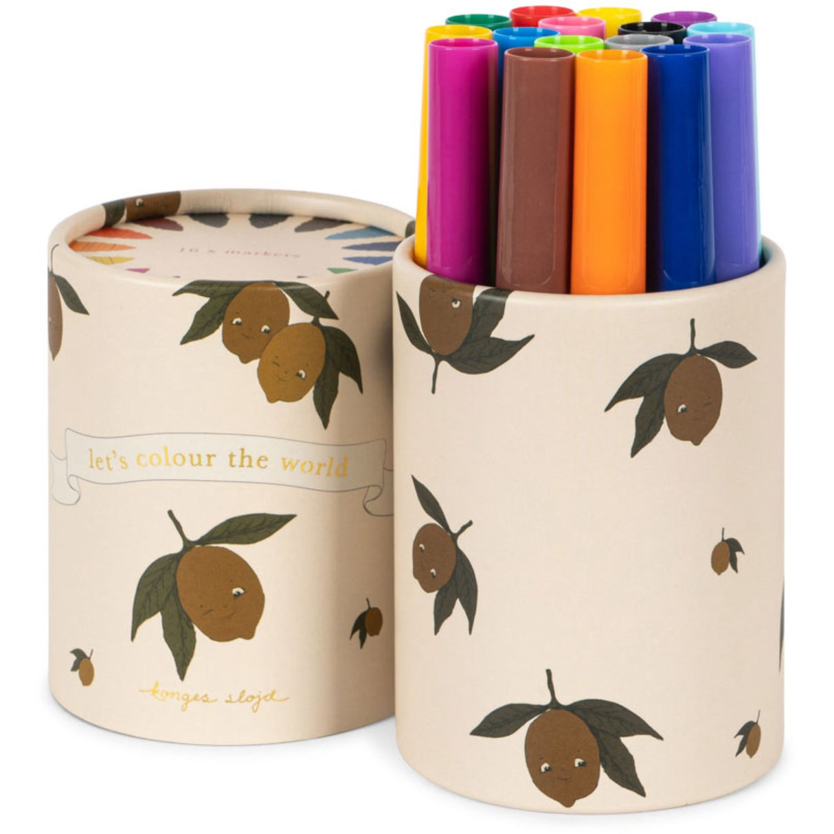 Konges Sløjd Lemon My Little Marker Sæt Fsc