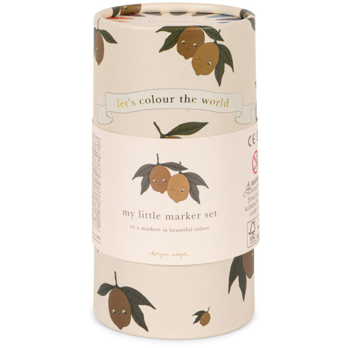 Konges Sløjd Lemon My Little Marker Sæt Fsc