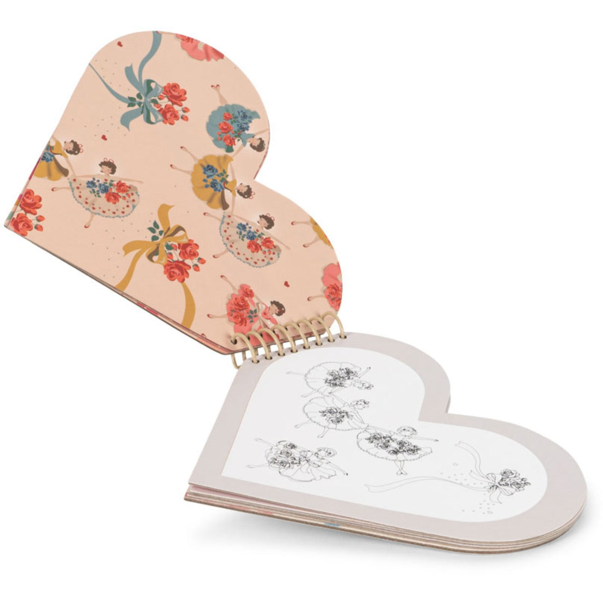 Konges Sløjd Heart Magisk Vandmalebog Fsc