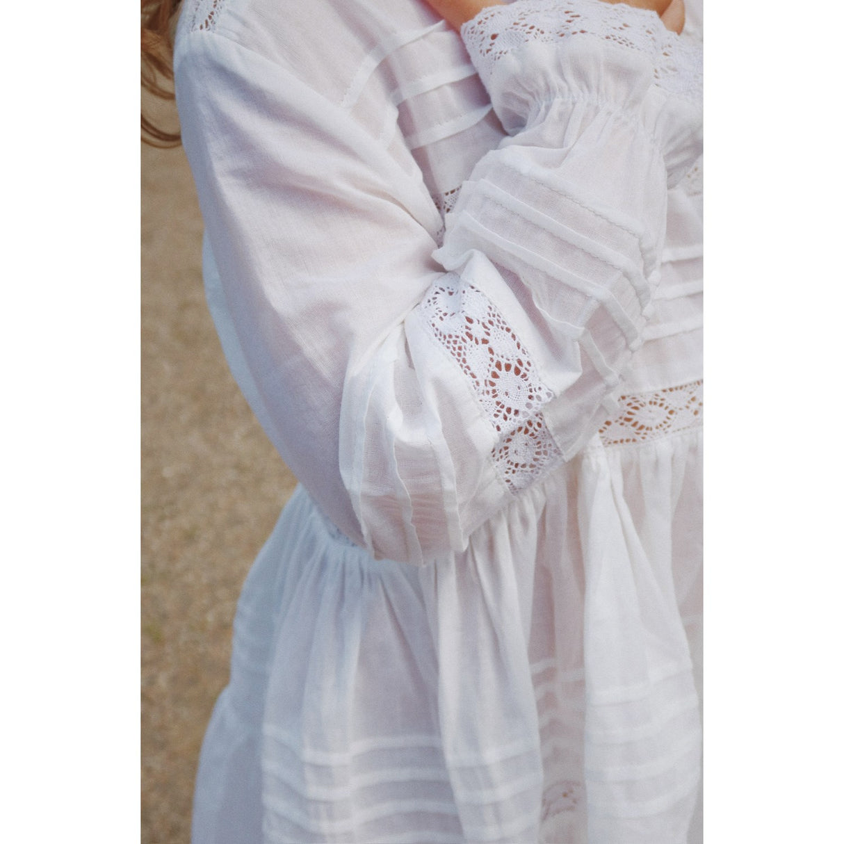 Konges Sløjd Optic White Orchid Kjole GOTS